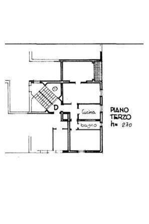 Trilocale via degli Ortolani, Bologna (zona Mazzini) - planimetria 1