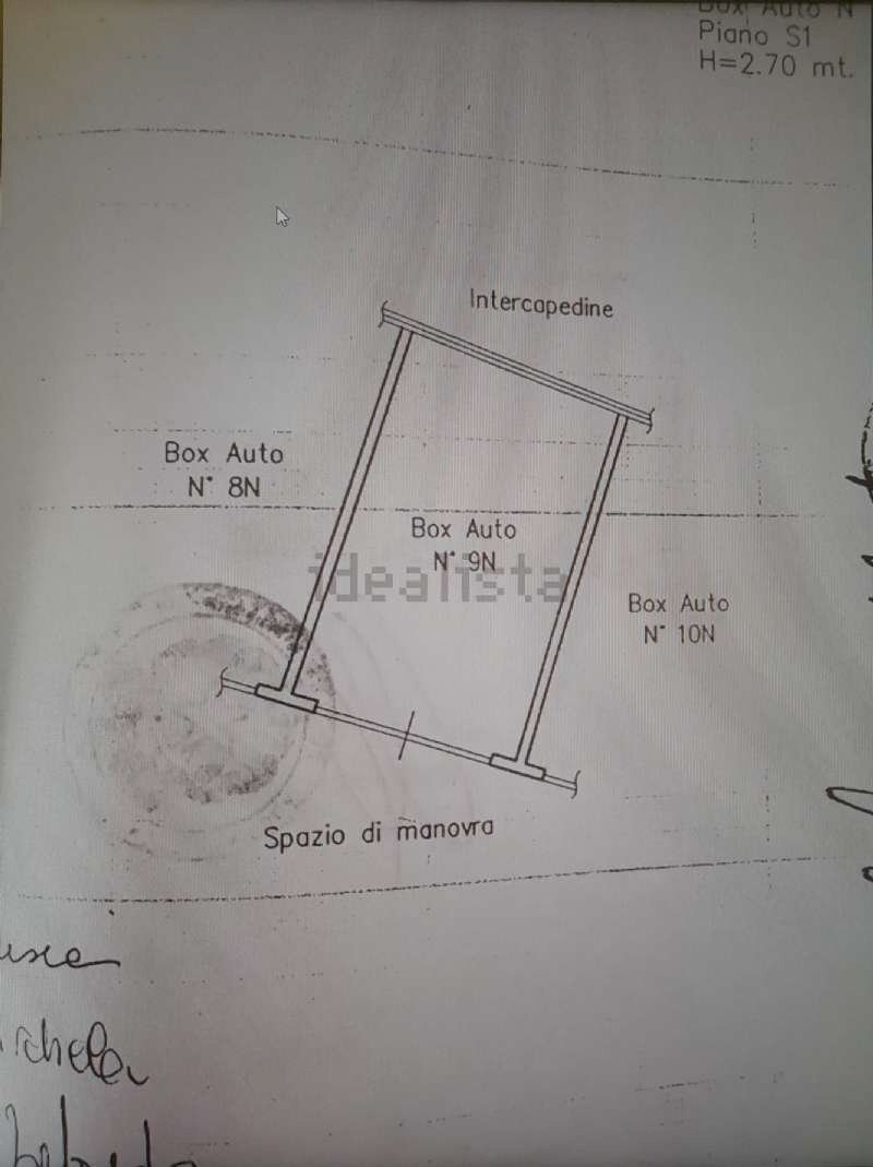 plan - Box viale Marco Fulvio Nobiliore, Roma - planimetria 1