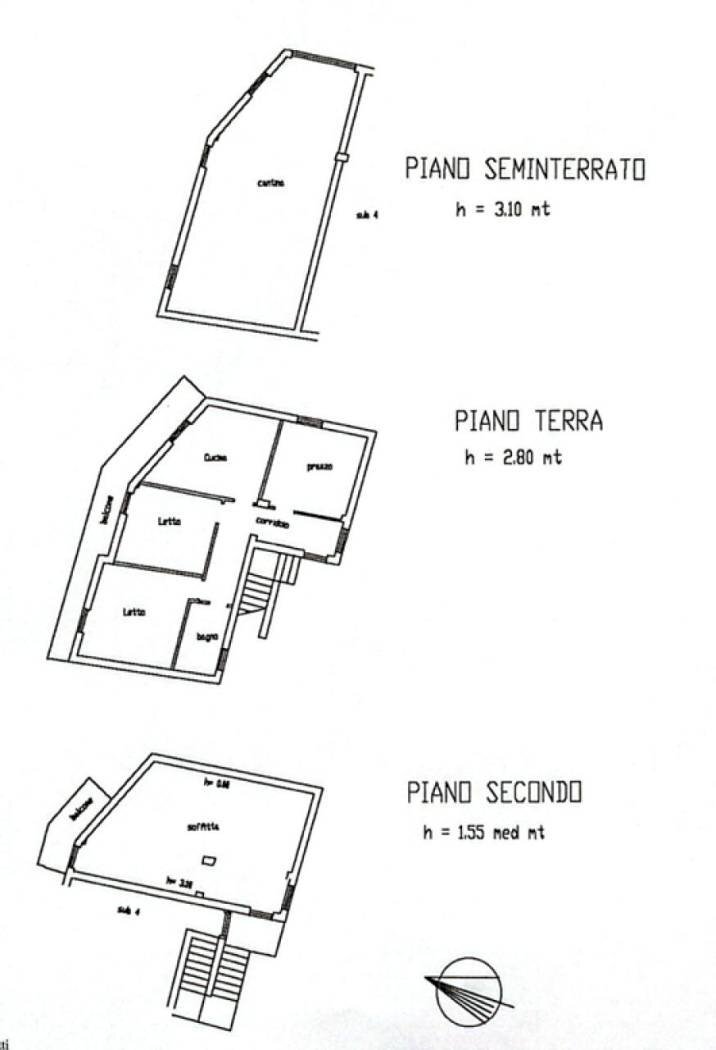 Trilocale via Corace 1, Gimigliano - planimetria 1