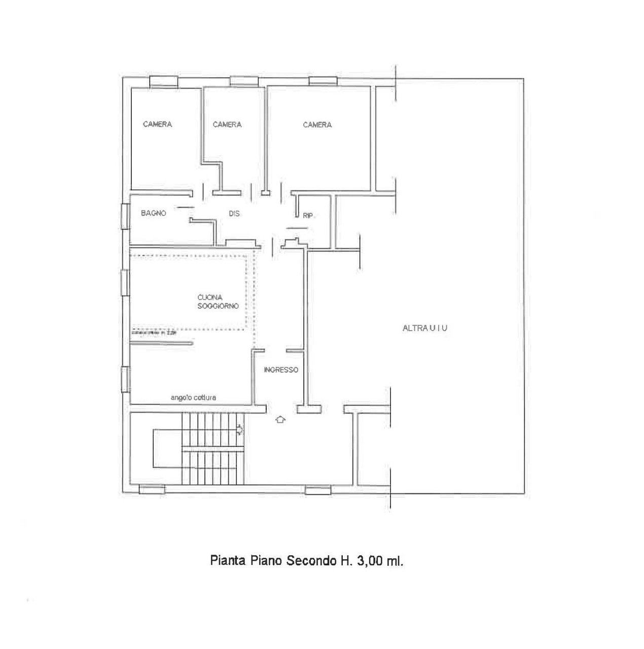 Planimetria appartamento - Apartment Via Roma 77, Baricella - floor plans 1