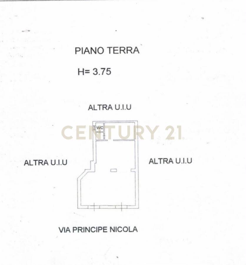 PLANIMETRIA VIA PRINCIPE NICOLA - Food - Gastronomy Via Principe Nicola 27C, 29, Catania - floor plans 1