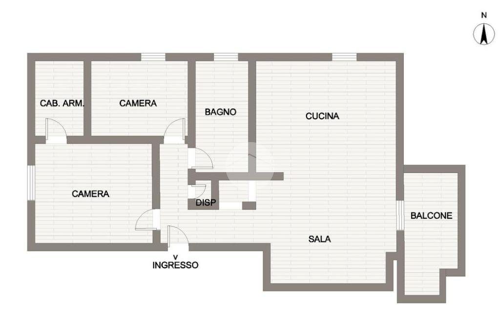 Quadrilocale Via evasio montanella, Genova (zona Prà) - planimetria 1