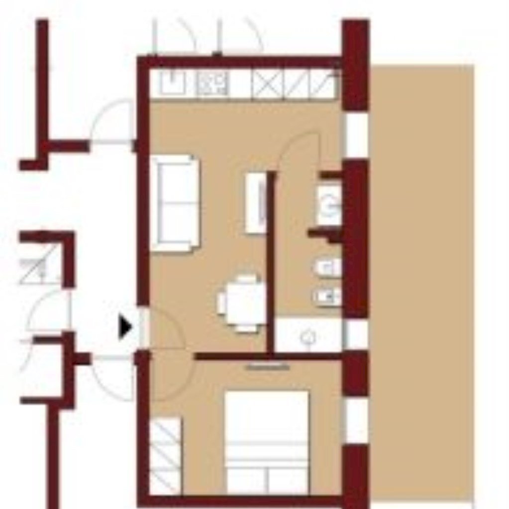 Bilocale Via Francesco Zanardi, 106, Bologna (zona Lame) - planimetria 1