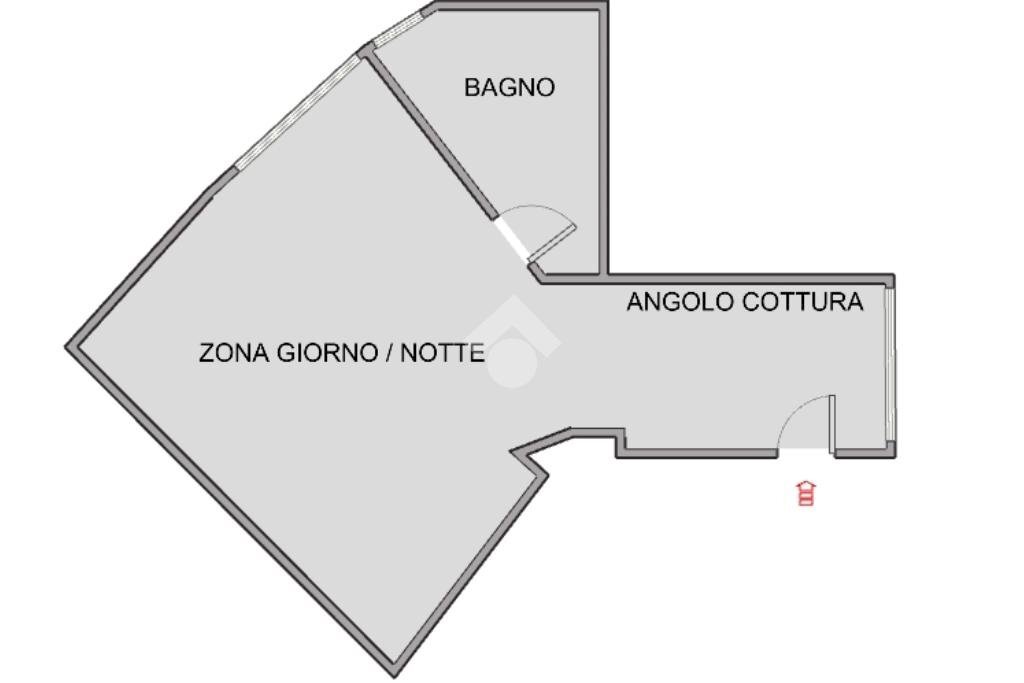 One-room apartment Via Rossini, Albissola Marina - floor plans 1