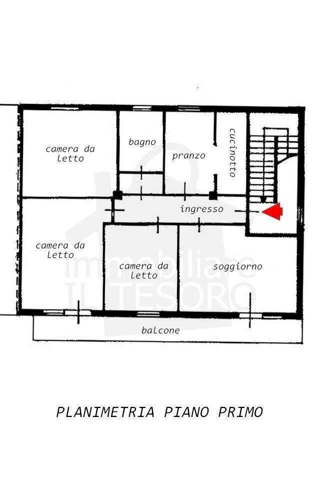 Apartment via Casale, 200, Verucchio - floor plans 1
