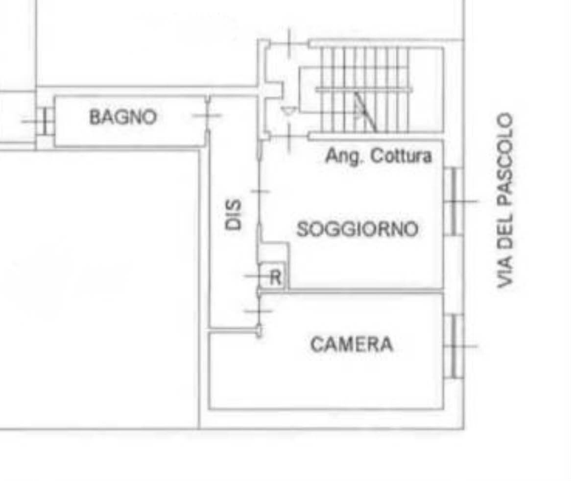 Two-room apartment via del Pascolo, 6, Nichelino - floor plans 1