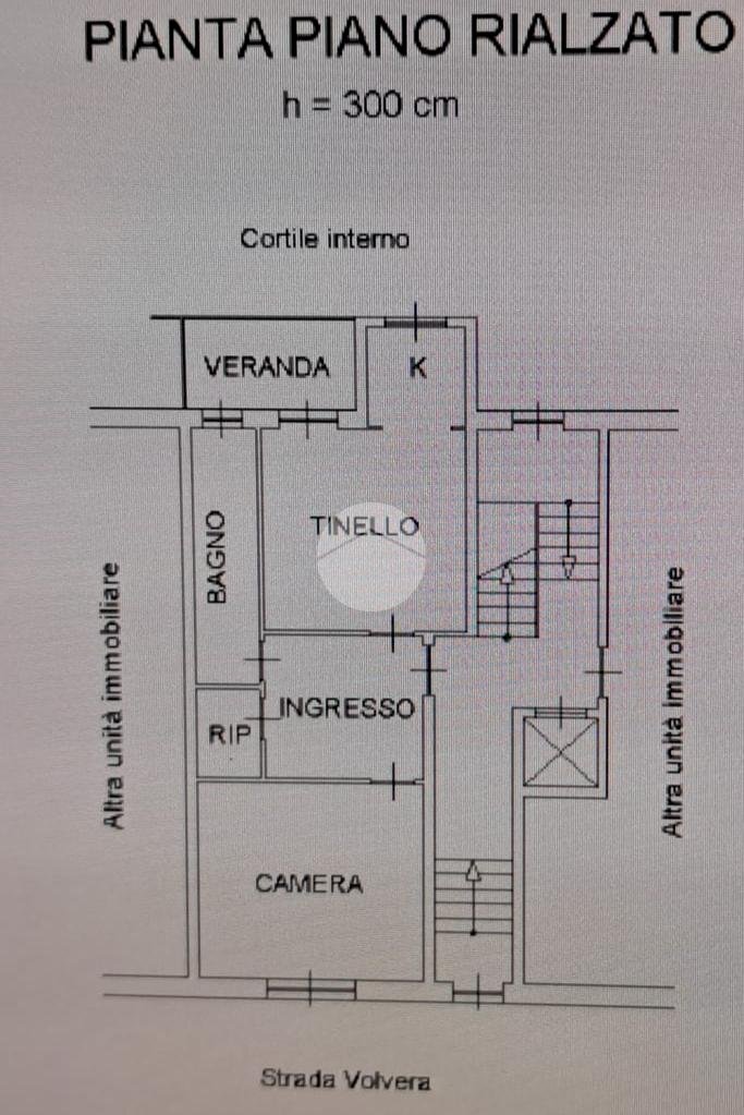Bilocale Strada volvera, Orbassano - planimetria 1