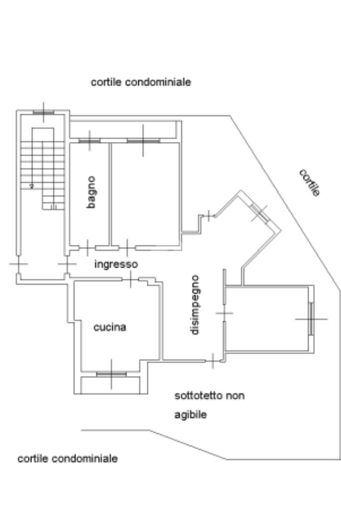 Trilocale Via orti, Carmagnola - planimetria 1