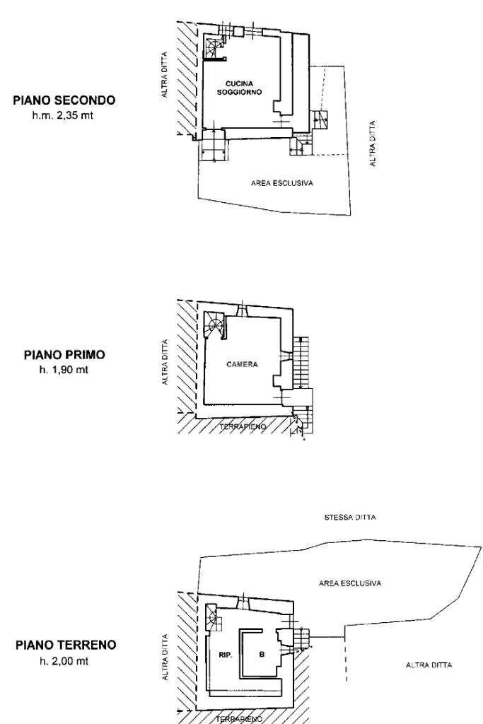 Casa semi indipendente Frazione Tese, Traves - planimetria 1