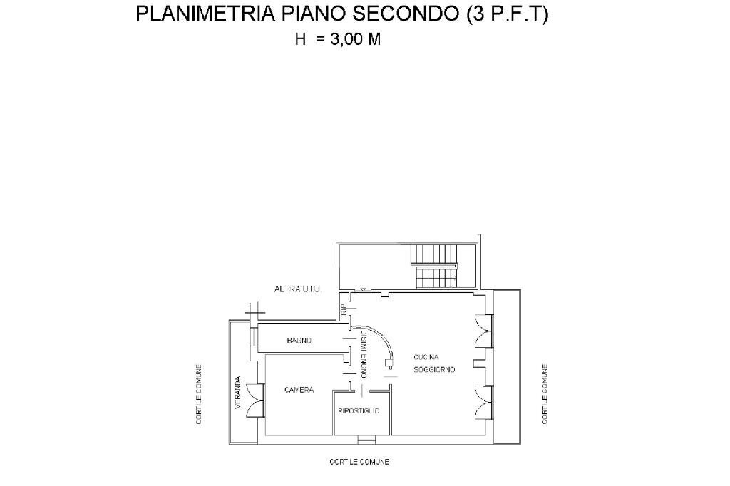 Bilocale Via S. Sebastiano, Volvera - planimetria 1