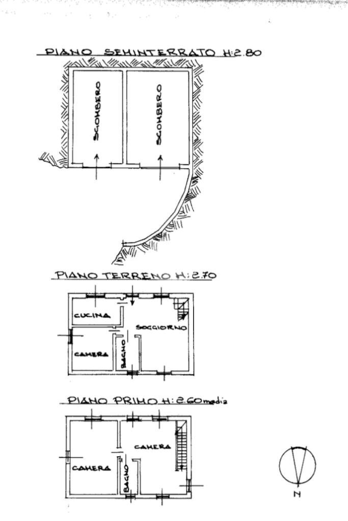 Villa Via ciampia, Cortandone - planimetria 1