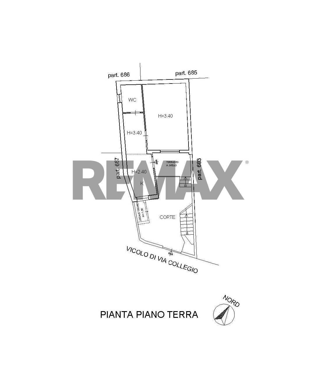 Pianta 2D - Casa indipendente Via Collegio
 
34, Pedara - planimetria 1