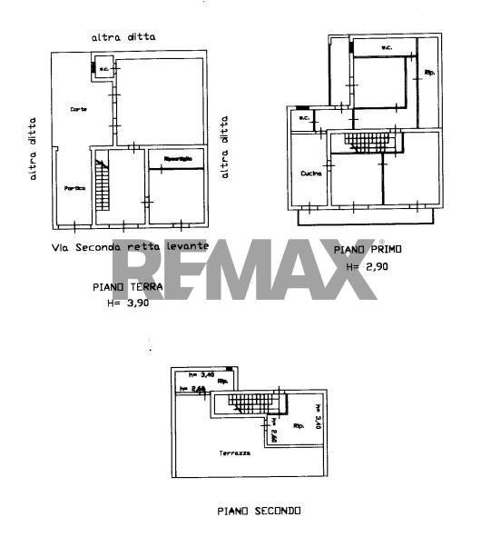 Pianta 2D - Casa indipendente Via II Retta Levante
 
95-97, Belpasso - planimetria 1