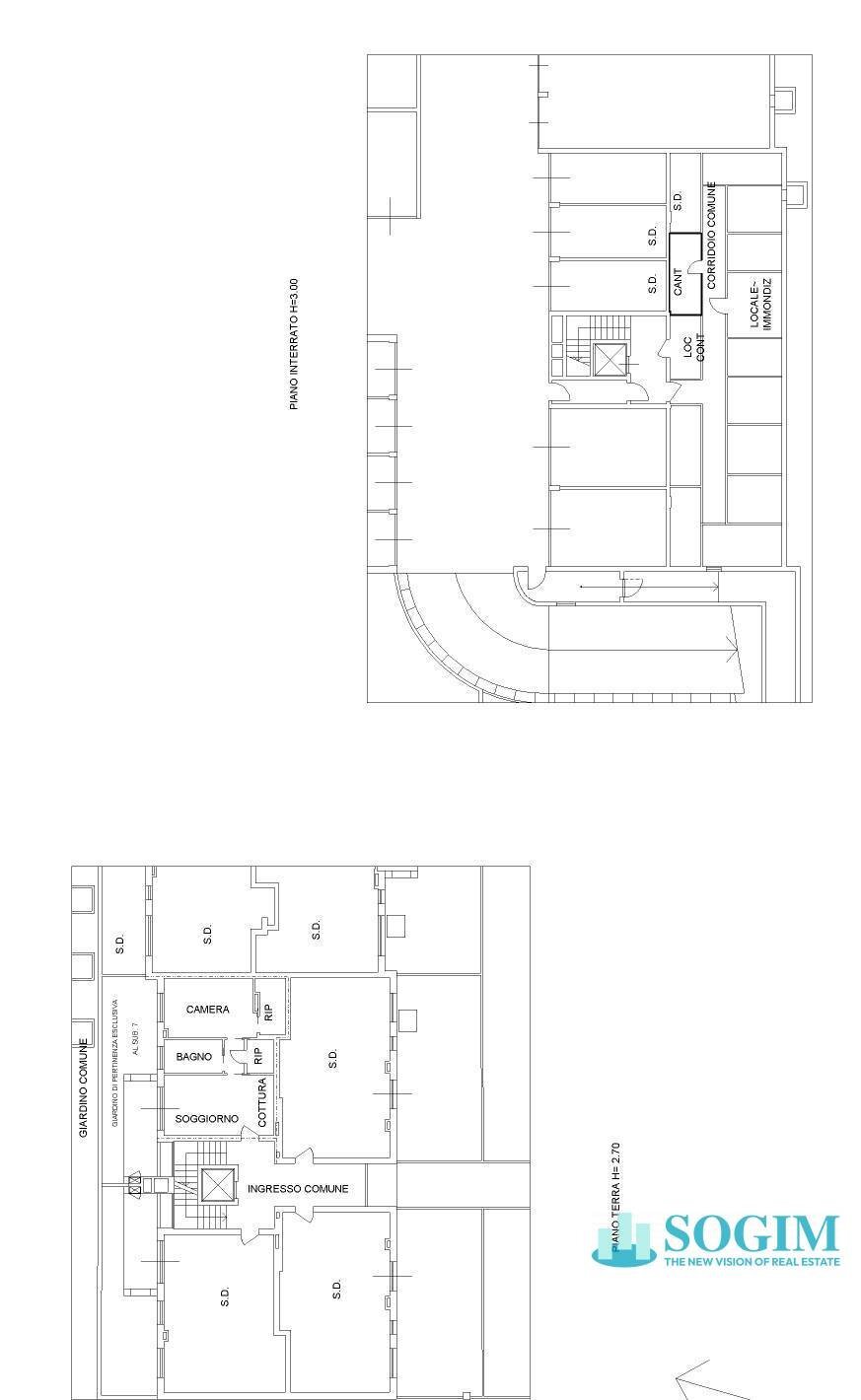 Foto 21 - Two-room apartment Via Lombardia
 
7, Desio - floor plans 1