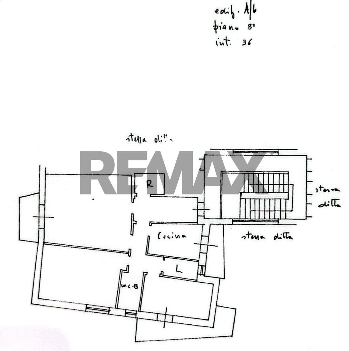 Pianta 2D - Trilocale Viale Piazza Armerina
 
8, Palermo - planimetria 1