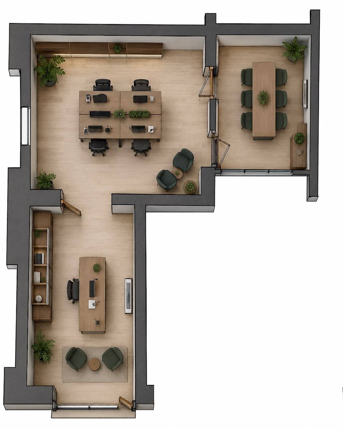 Foto 10 - Commercial Premises Corso Martiri
 
308, Castelfranco Emilia - floor plans 1