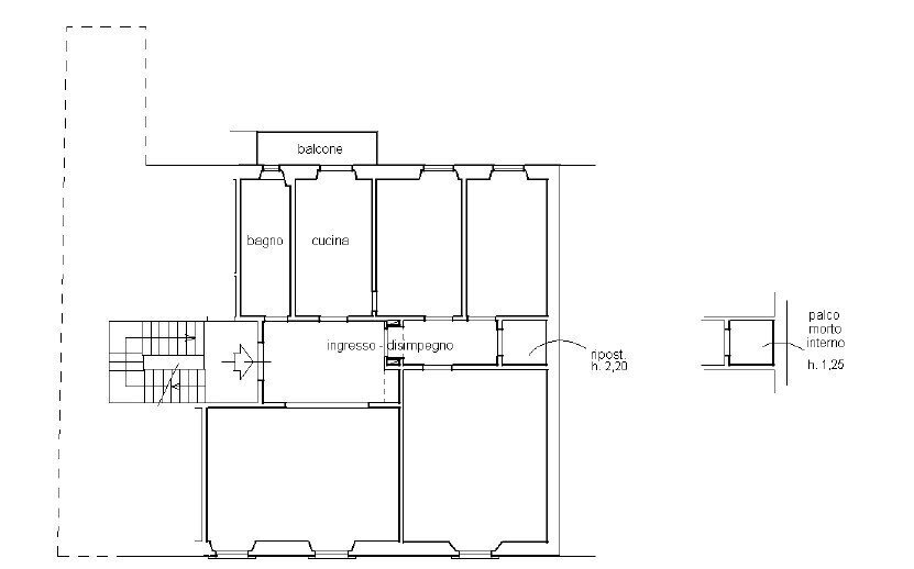 Planimetria - Apartment Via Domenico Burchiello, Firenze - floor plans 1