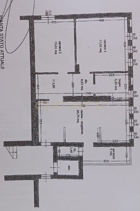 planimetria dp - Four-room apartment Viale Regina Margherita snc, Piombino - floor plans 1
