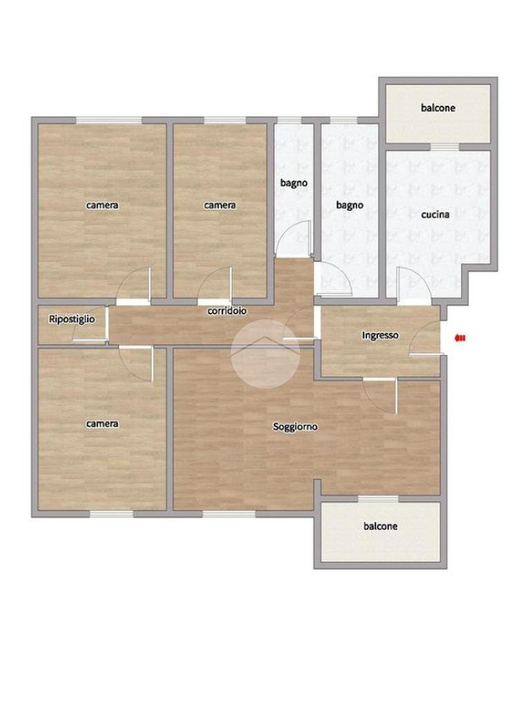 Four-room apartment Via orlando, Milano (neighborhood Gratosoglio) - floor plans 1