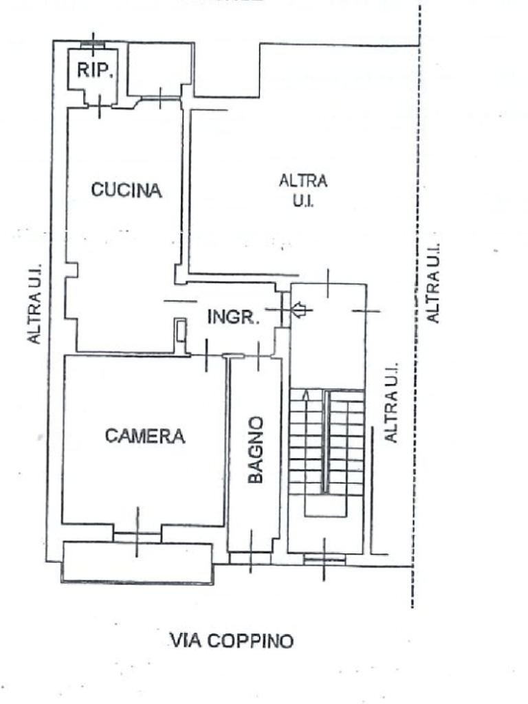 Bilocale Via coppino, Torino (zona Borgo Vittoria) - planimetria 1