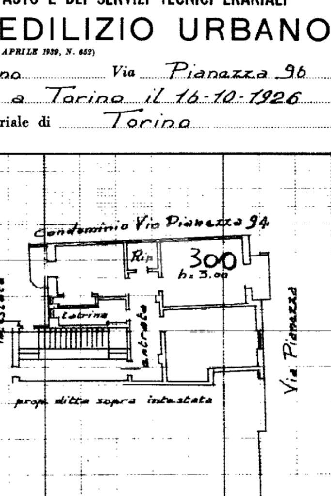 Trilocale Via pianezza, Torino (zona Lucento) - planimetria 1