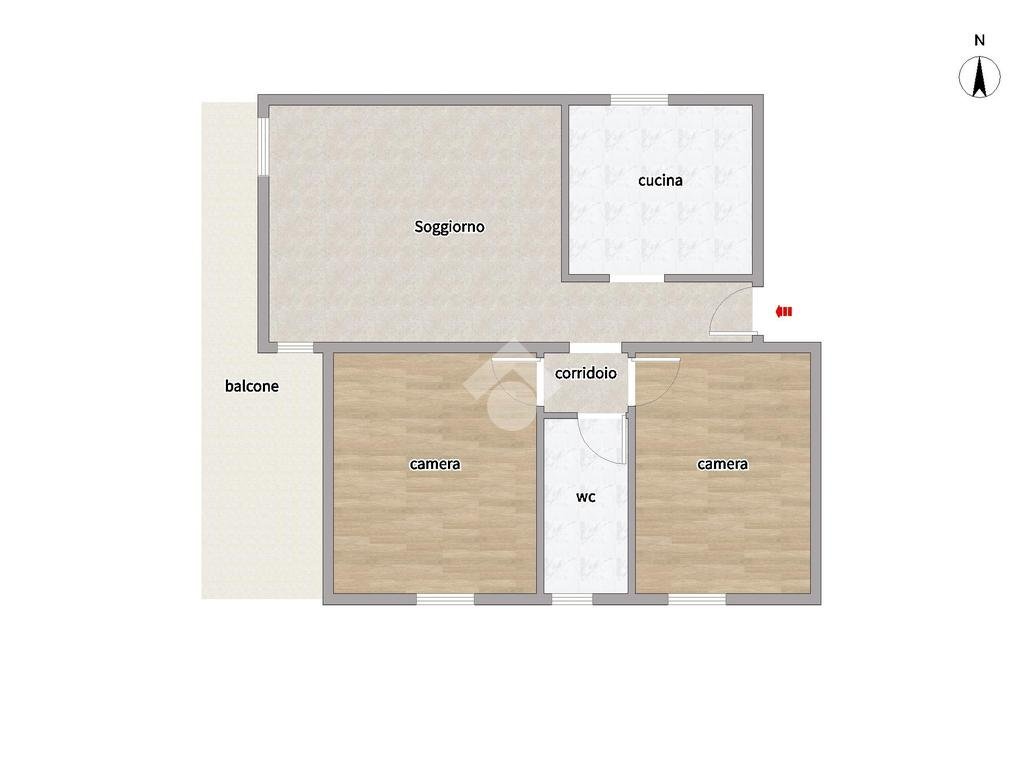 Three-room apartment Via armando diaz, Rho - floor plans 1