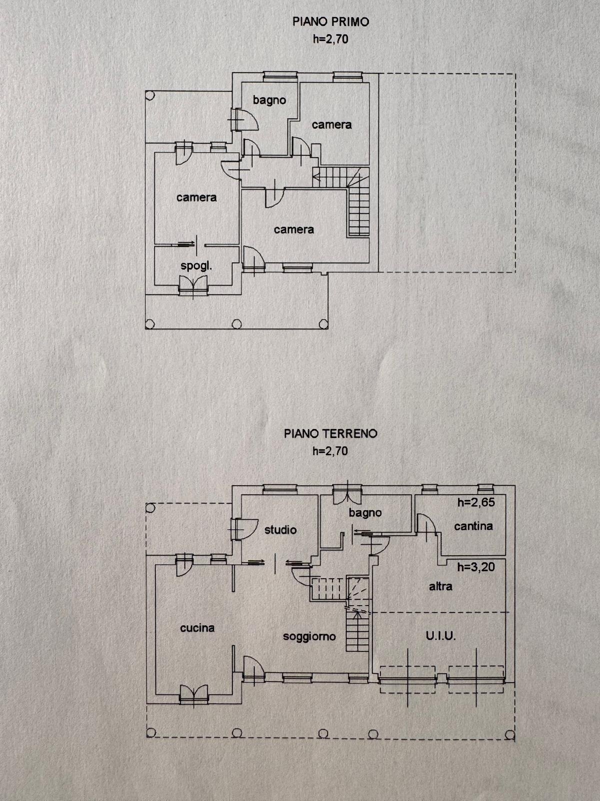 Villa Via R. Carignano, 15, Campiglione Fenile - floor plans 1