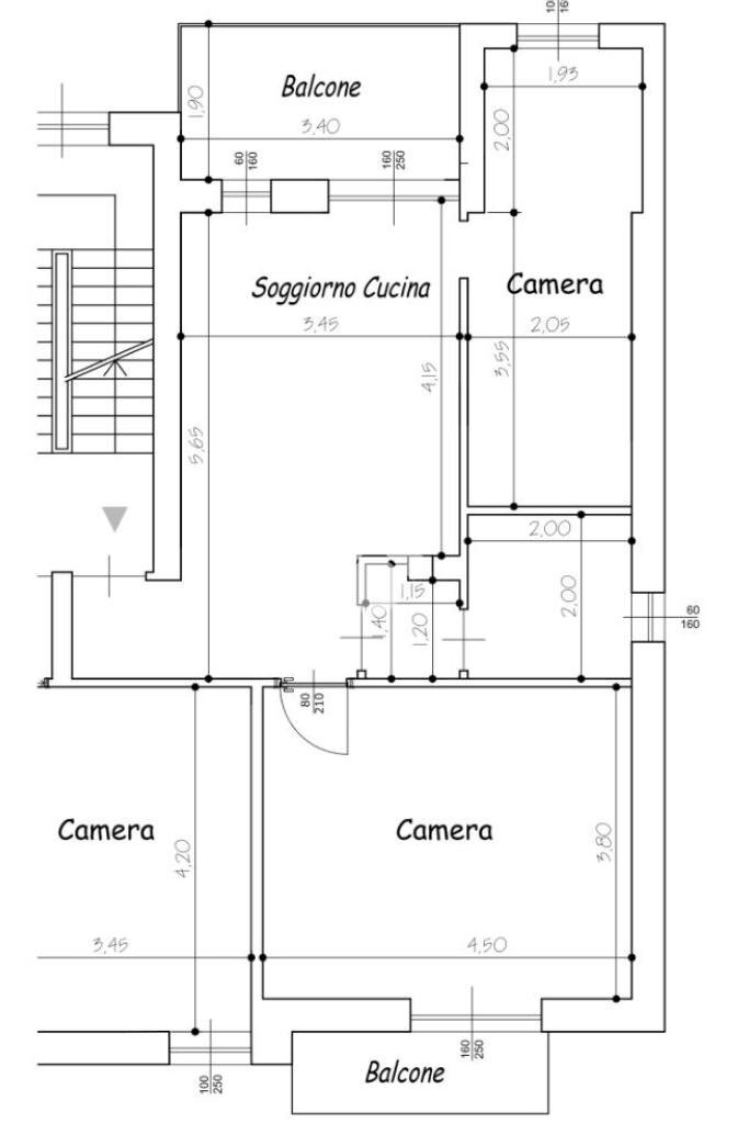 Four-room apartment Via torino, Trofarello - floor plans 1