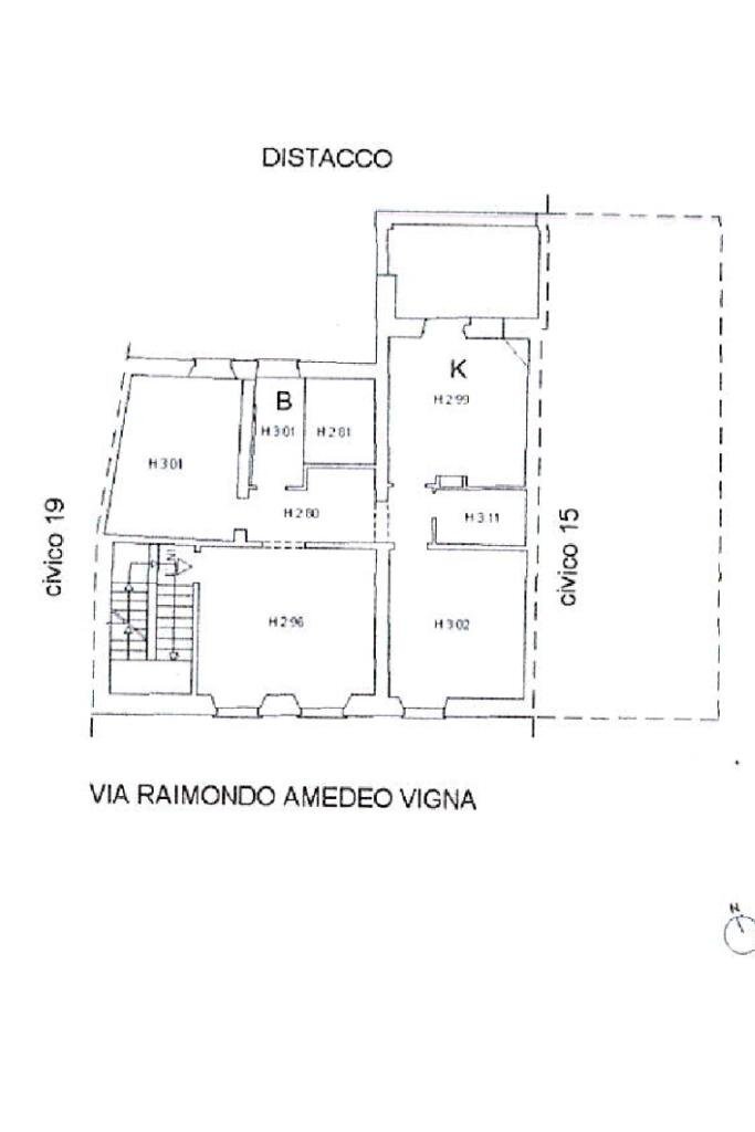 Quadrilocale Via Raimondo Amedeo Vigna, Genova (zona Sestri Ponente) - planimetria 1