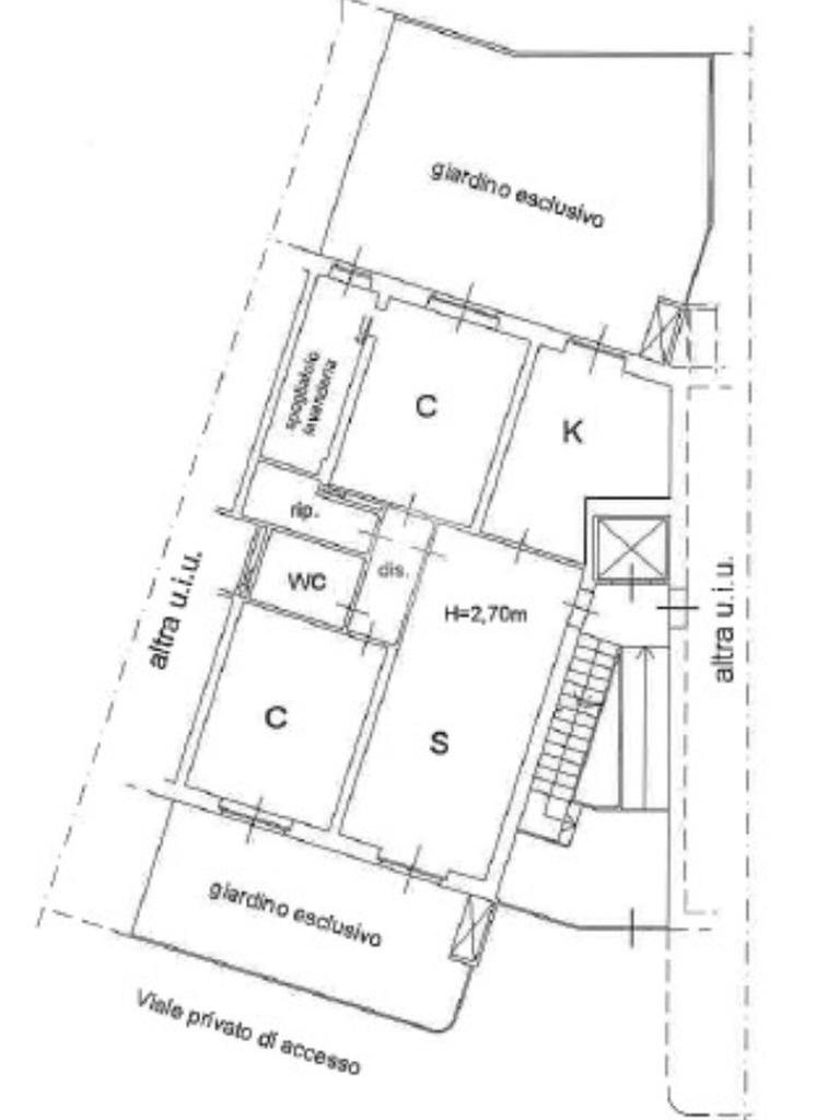 Four-room apartment Corso Francia, Rivoli - floor plans 1