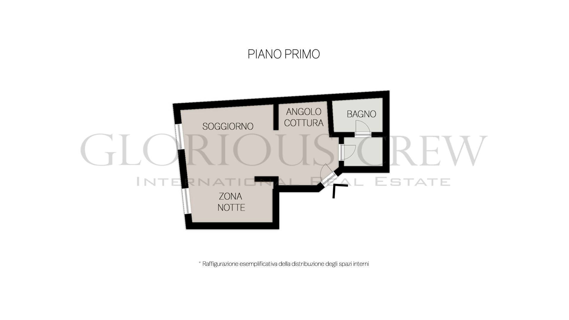 Foto 12 - One-room apartment Corso Palestro, Brescia - floor plans 1