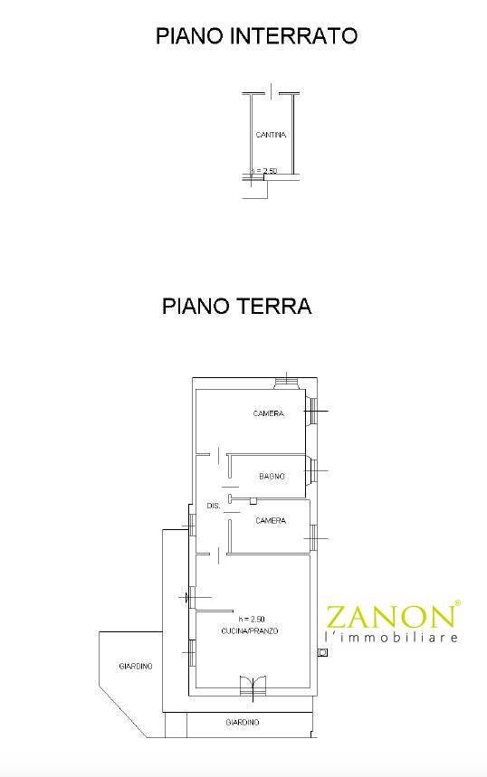 Foto 17 - Trilocale Via Montasio, Gorizia - planimetria 1