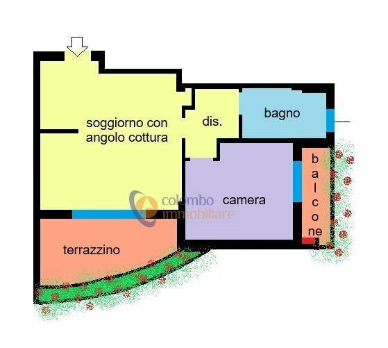 Foto 2 - Two-room apartment via Del Ponte
 
2, Busto Arsizio - floor plans 1