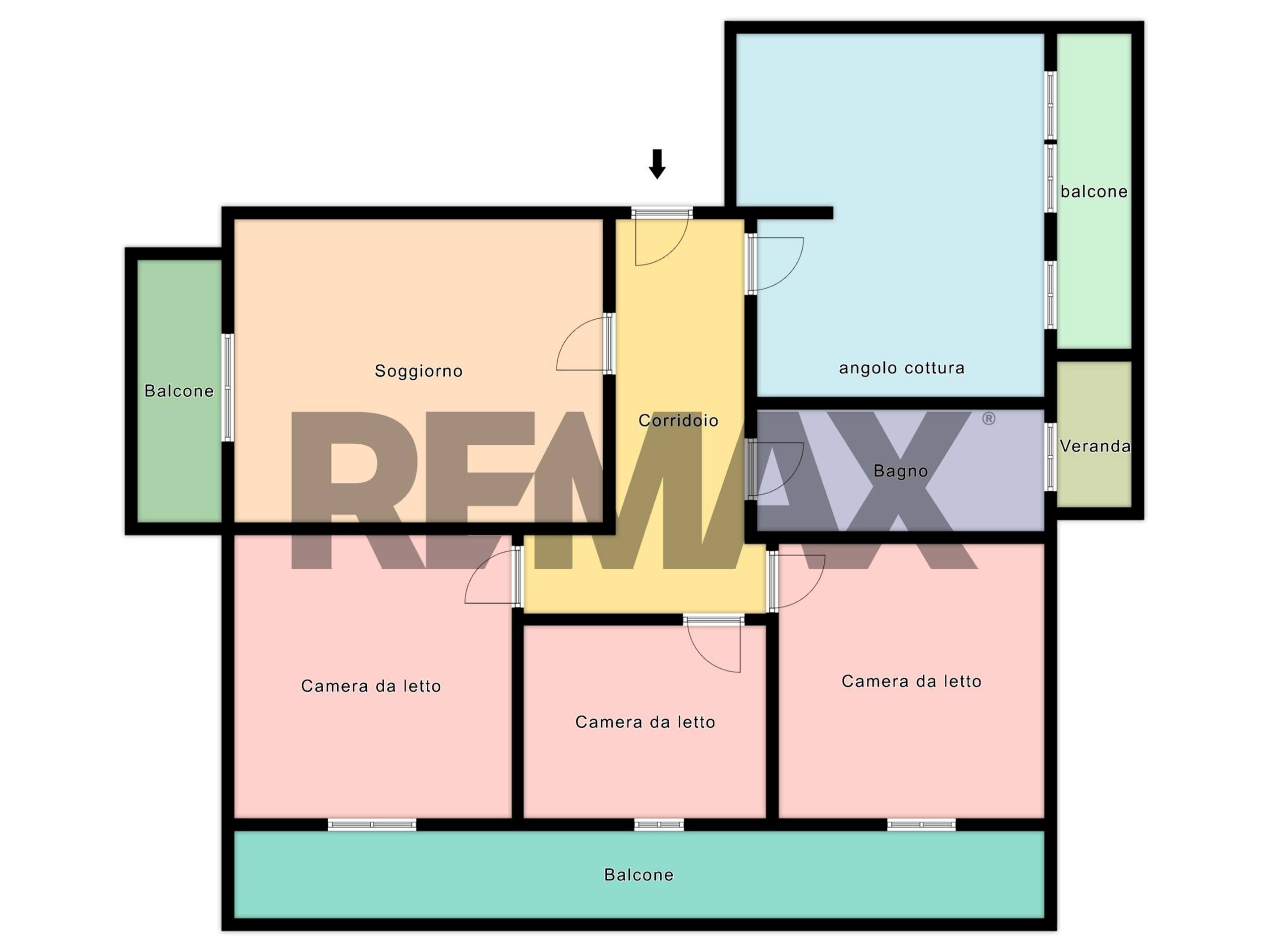 Pianta 2D - Appartamento Via Del Santuario
 
310, Pescara - planimetria 1