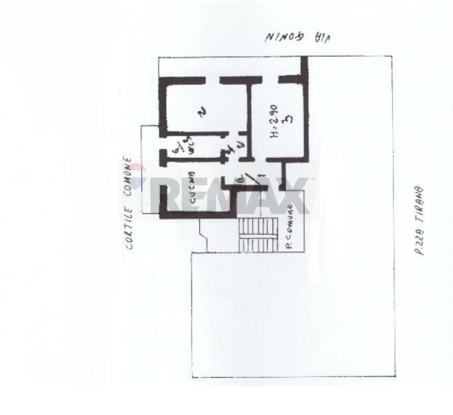 Pianta 2D - Two-room apartment Piazza Tirana
 
12, Milano - floor plans 1