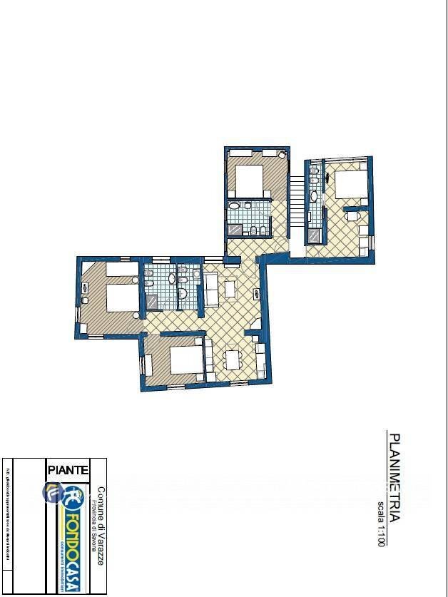 Foto 62 - Semi-detached house Via Emilio Vecchia, Varazze - floor plans 1