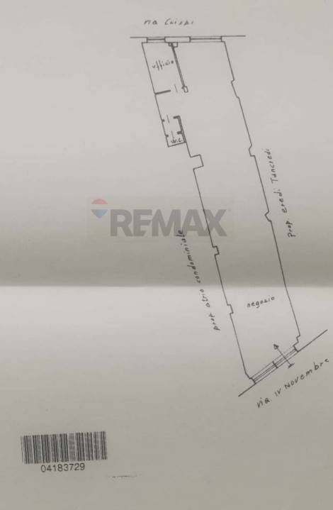 Pianta 2D - Commercial Premises VIA IV NOVEMBRE
 
8, Campobasso - floor plans 1