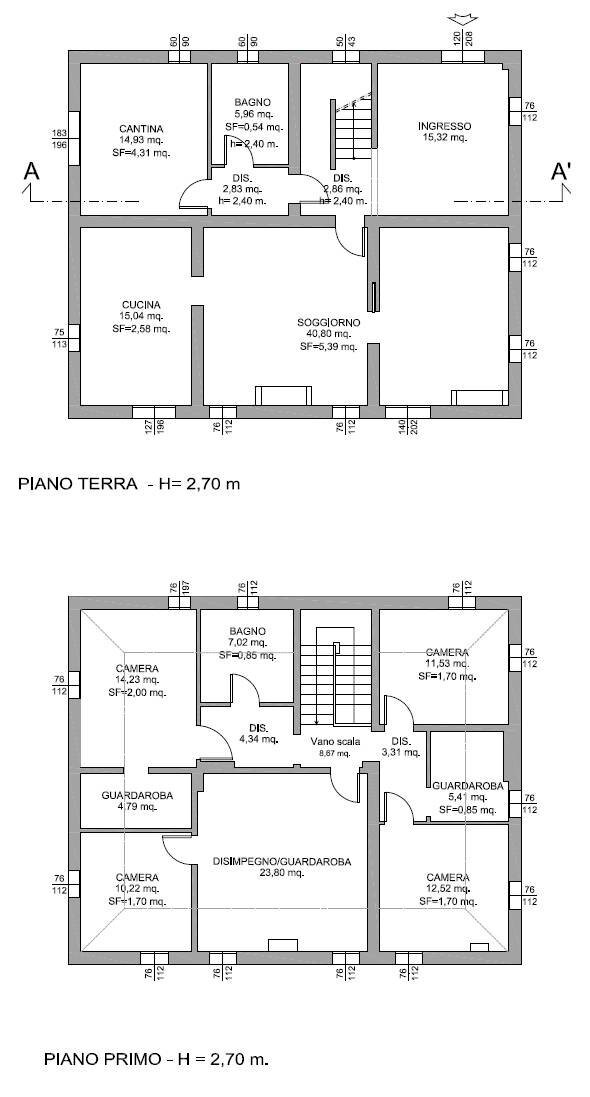 Foto 72 - Casa indipendente VIA DEL PAPA
 
4532, Crevalcore - planimetria 1