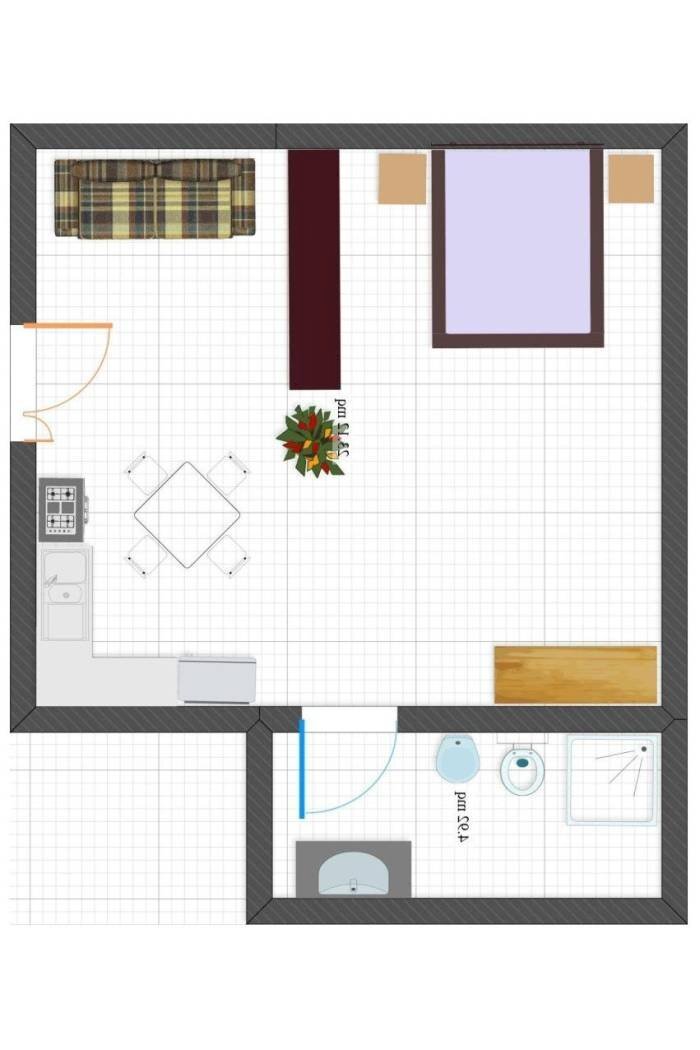 Two-room apartment viale degli Oleandri, Gallipoli - floor plans 1