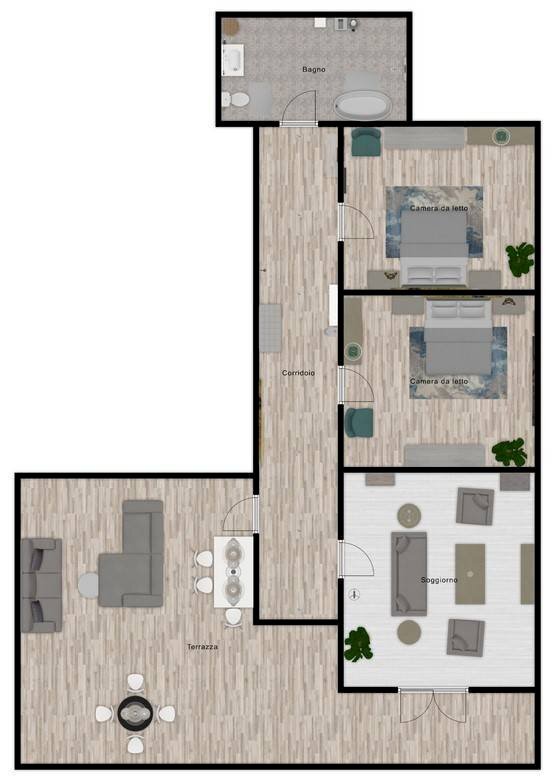 Casa indipendente via Carmine, Matino - planimetria 1