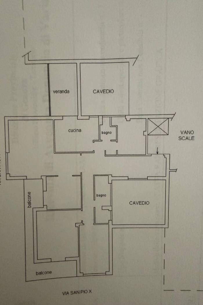 Apartment via San Pio X, Genova (neighborhood Albaro) - floor plans 1