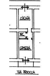 Two-room apartment via Clemente Damiano Priocca, 2, Torino (neighborhood Aurora) - floor plans 1