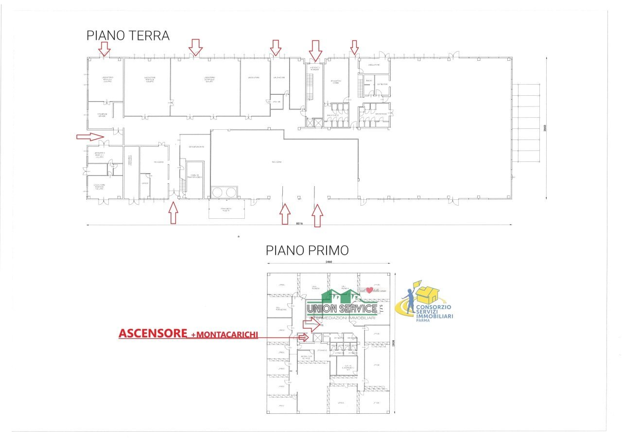 planimetria stato di fatto W.jpg - Locale Commerciale via Forlanini, Parma - planimetria 1