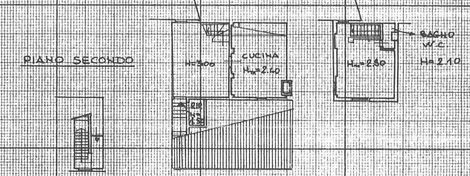 Planimetria - Three-room apartment Piazza della Passera, Firenze (neighborhood Santo Spirito) - floor plans 1