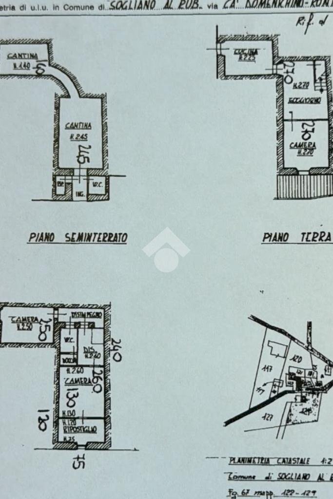 Semi-detached house Via ca domenichino, Sogliano al Rubicone - floor plans 1