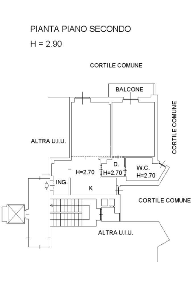 Bilocale Via ettore ponti, Milano (zona Barona) - planimetria 1