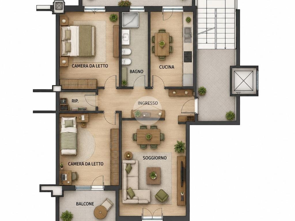 Three-room apartment Via riccardo pitteri, Milano (neighborhood Rubattino) - photo 1