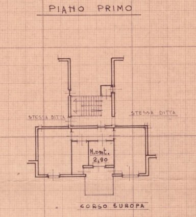 Plan Appartamento - Three-room apartment Corso Europa, 27, Mondovì - floor plans 1