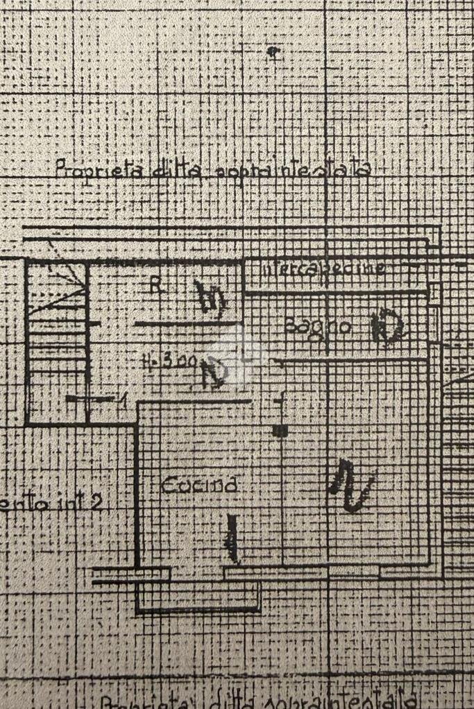 Two-room apartment Via lemerle, Genova (neighborhood Voltri) - floor plans 1