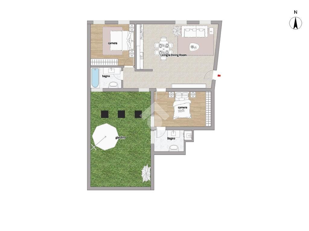 Independent house Via castelletto, Casarile - floor plans 1